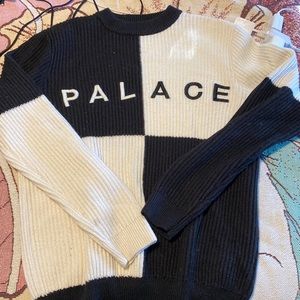 palace color block sweater ss19
